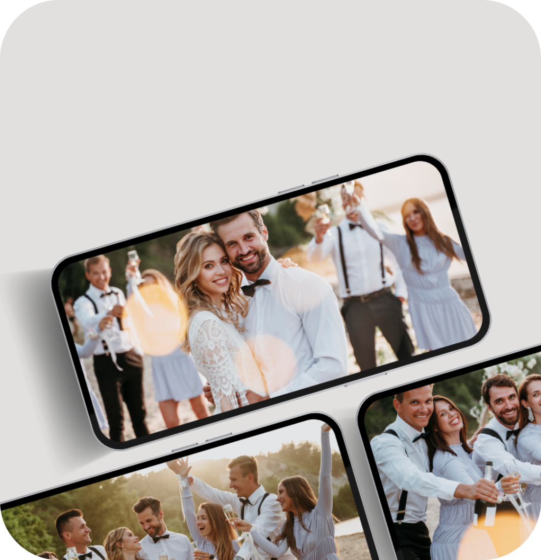 Fotografije mladenaca i gostiju u zajedničkom Wedding Camera albumu